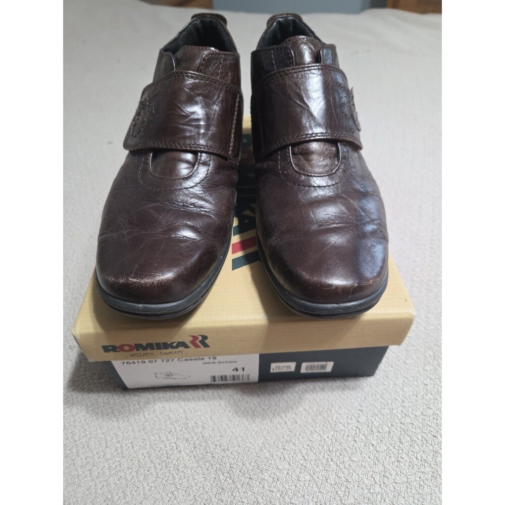 Romika Womens Brown Leather Ankle Boots Size 41